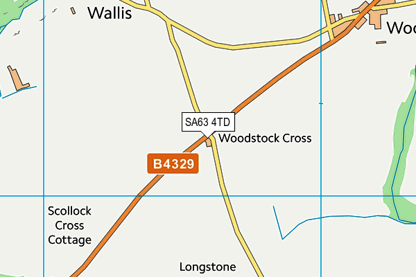 SA63 4TD map - OS VectorMap District (Ordnance Survey)