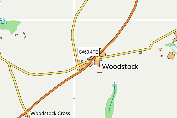 SA63 4TE map - OS VectorMap District (Ordnance Survey)