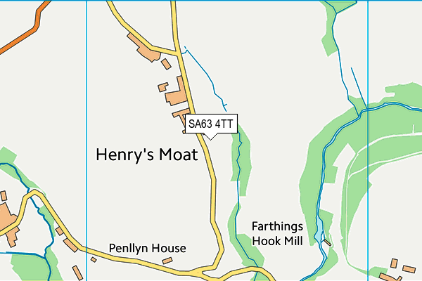 SA63 4TT map - OS VectorMap District (Ordnance Survey)