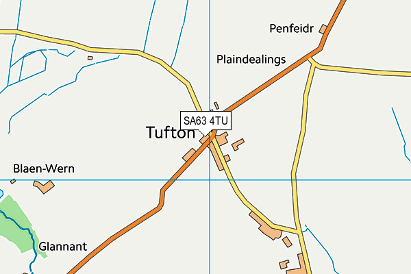 SA63 4TU map - OS VectorMap District (Ordnance Survey)