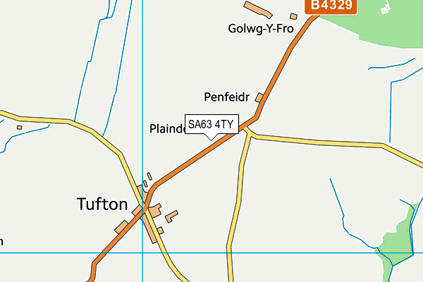 SA63 4TY map - OS VectorMap District (Ordnance Survey)