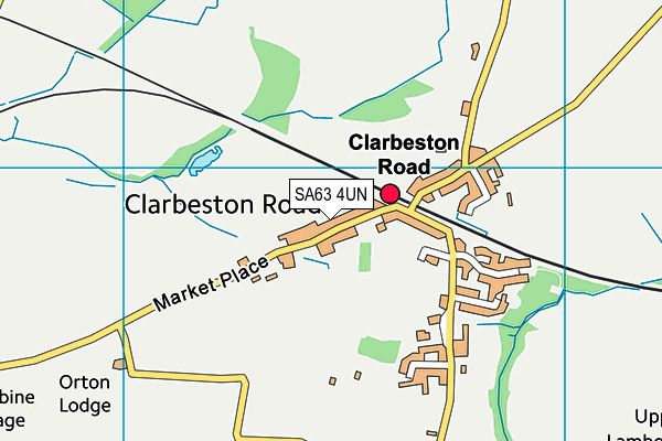 SA63 4UN map - OS VectorMap District (Ordnance Survey)