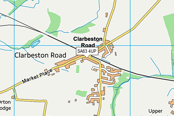 SA63 4UP map - OS VectorMap District (Ordnance Survey)