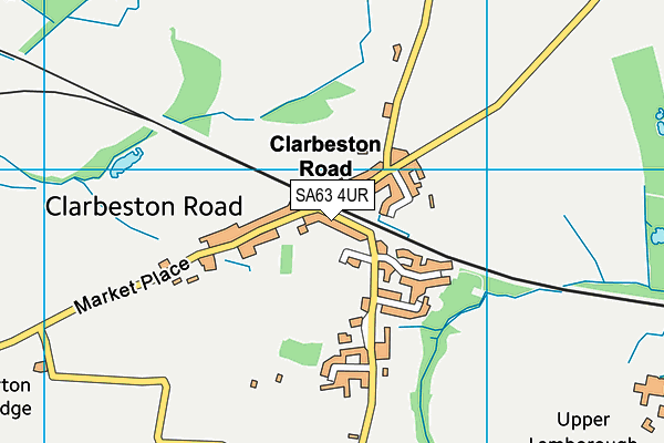 SA63 4UR map - OS VectorMap District (Ordnance Survey)