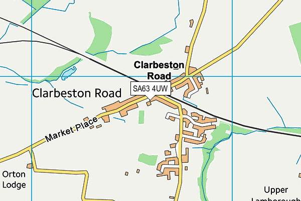 SA63 4UW map - OS VectorMap District (Ordnance Survey)