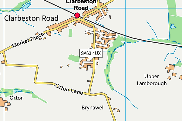 SA63 4UX map - OS VectorMap District (Ordnance Survey)