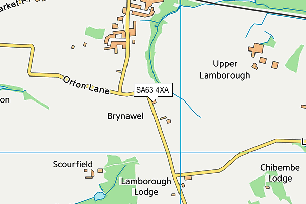 SA63 4XA map - OS VectorMap District (Ordnance Survey)