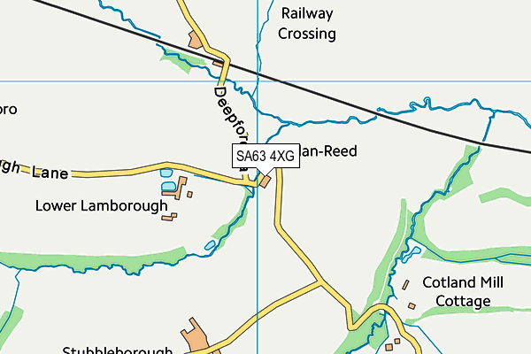 SA63 4XG map - OS VectorMap District (Ordnance Survey)