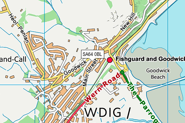 SA64 0BL map - OS VectorMap District (Ordnance Survey)