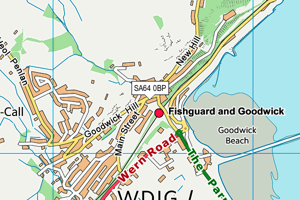 SA64 0BP map - OS VectorMap District (Ordnance Survey)