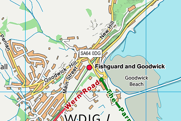 SA64 0DG map - OS VectorMap District (Ordnance Survey)