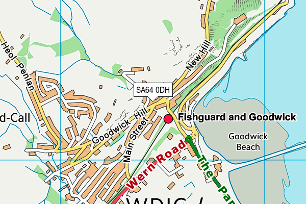 SA64 0DH map - OS VectorMap District (Ordnance Survey)