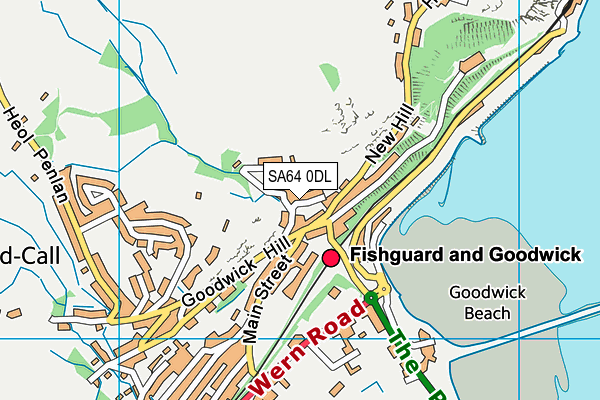 SA64 0DL map - OS VectorMap District (Ordnance Survey)