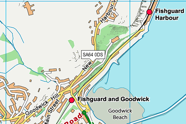 SA64 0DS map - OS VectorMap District (Ordnance Survey)