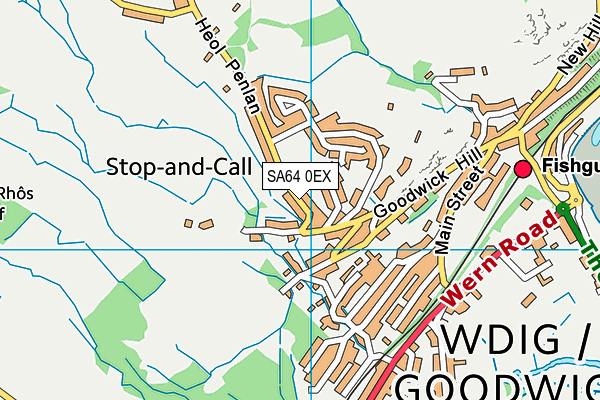 SA64 0EX map - OS VectorMap District (Ordnance Survey)