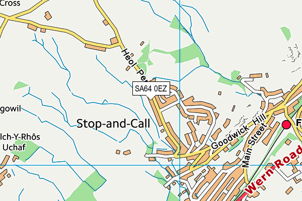 SA64 0EZ map - OS VectorMap District (Ordnance Survey)