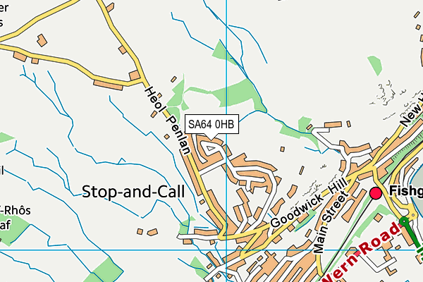 SA64 0HB map - OS VectorMap District (Ordnance Survey)