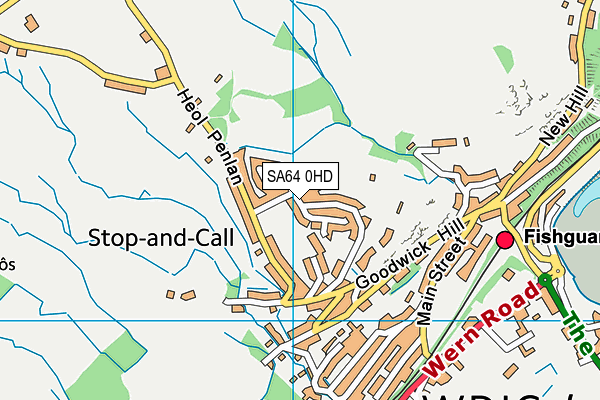 SA64 0HD map - OS VectorMap District (Ordnance Survey)