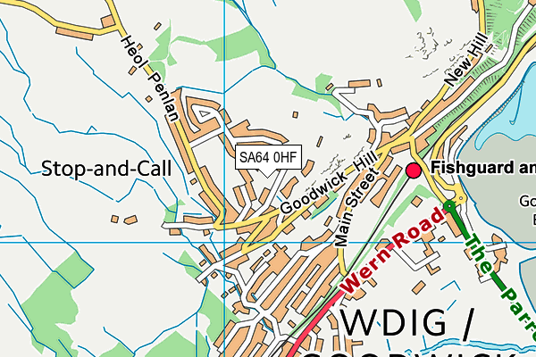 SA64 0HF map - OS VectorMap District (Ordnance Survey)