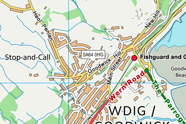 SA64 0HG map - OS VectorMap District (Ordnance Survey)