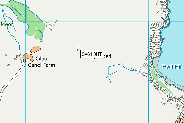 SA64 0HT map - OS VectorMap District (Ordnance Survey)