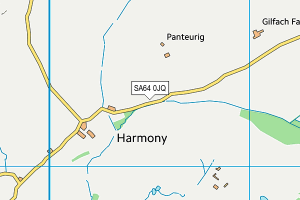 SA64 0JQ map - OS VectorMap District (Ordnance Survey)