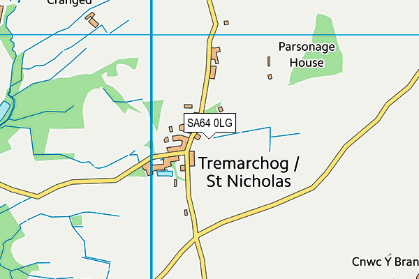 SA64 0LG map - OS VectorMap District (Ordnance Survey)