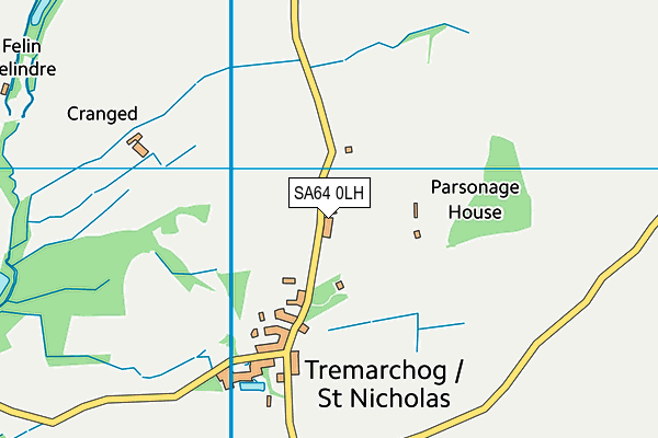 SA64 0LH map - OS VectorMap District (Ordnance Survey)