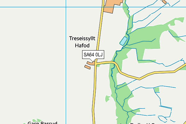 SA64 0LJ map - OS VectorMap District (Ordnance Survey)