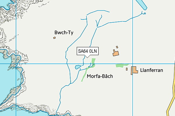 SA64 0LN map - OS VectorMap District (Ordnance Survey)