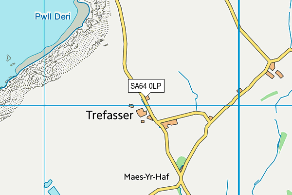 SA64 0LP map - OS VectorMap District (Ordnance Survey)