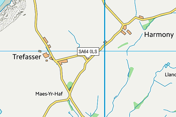 SA64 0LS map - OS VectorMap District (Ordnance Survey)