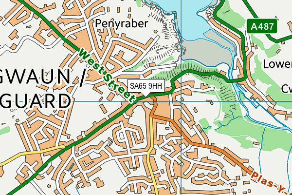 SA65 9HH map - OS VectorMap District (Ordnance Survey)