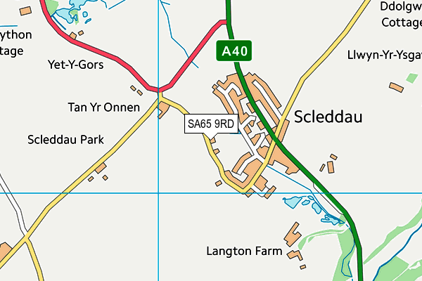 SA65 9RD map - OS VectorMap District (Ordnance Survey)