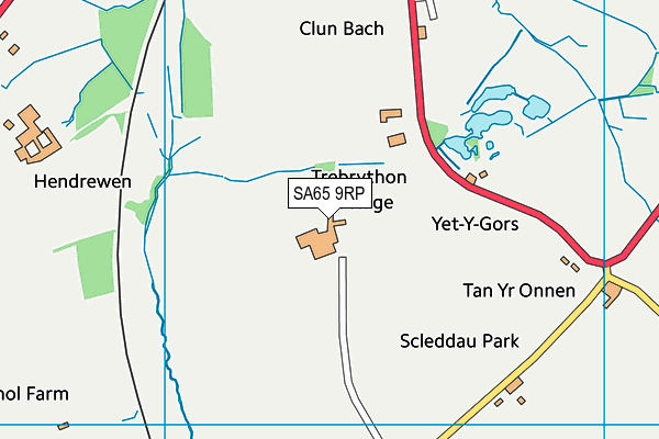 SA65 9RP map - OS VectorMap District (Ordnance Survey)