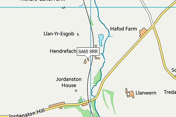 SA65 9RR map - OS VectorMap District (Ordnance Survey)