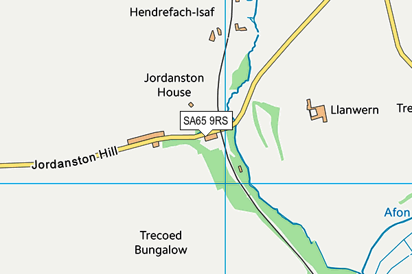 SA65 9RS map - OS VectorMap District (Ordnance Survey)