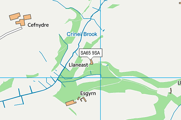 SA65 9SA map - OS VectorMap District (Ordnance Survey)