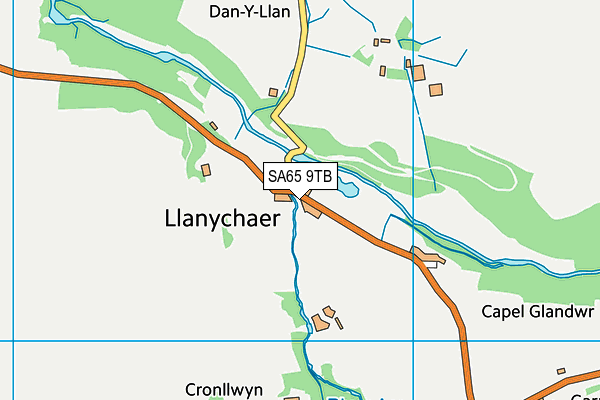 SA65 9TB map - OS VectorMap District (Ordnance Survey)