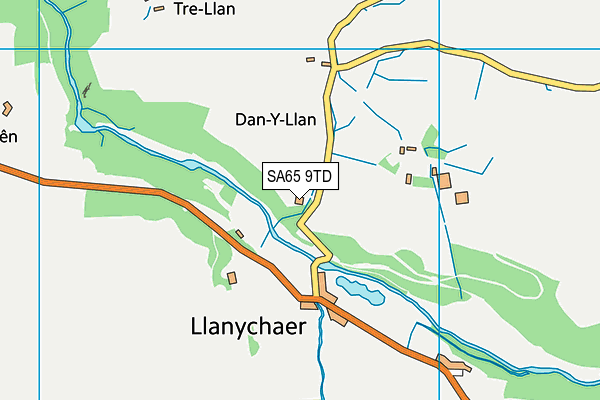 SA65 9TD map - OS VectorMap District (Ordnance Survey)