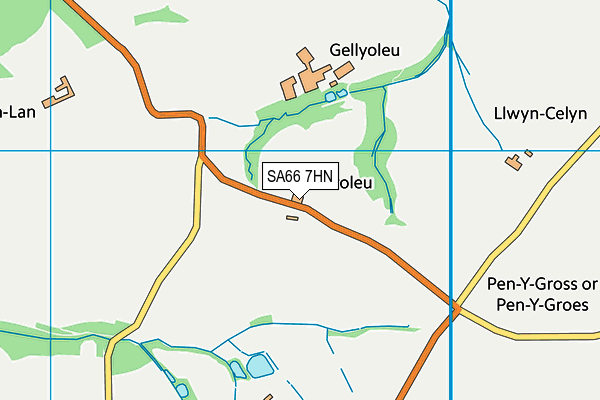 SA66 7HN map - OS VectorMap District (Ordnance Survey)