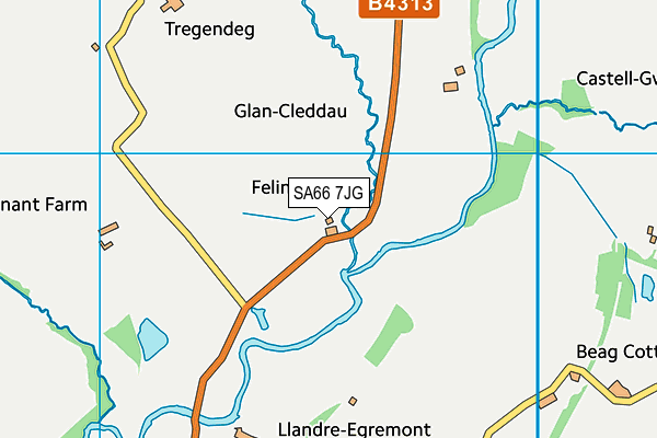 SA66 7JG map - OS VectorMap District (Ordnance Survey)