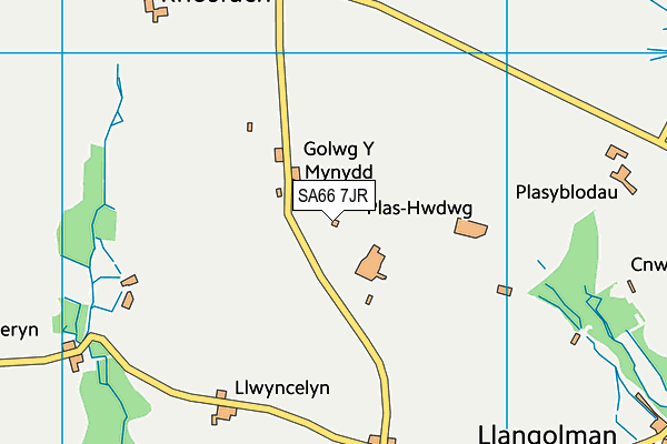 SA66 7JR map - OS VectorMap District (Ordnance Survey)