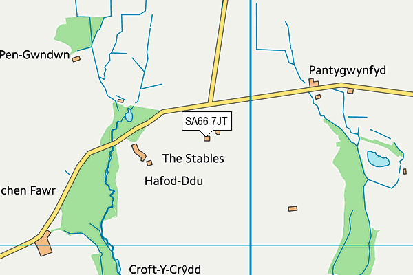 SA66 7JT map - OS VectorMap District (Ordnance Survey)