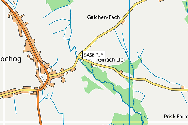 SA66 7JY map - OS VectorMap District (Ordnance Survey)