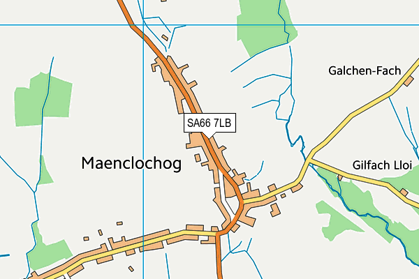 Y.G. Maenclochog map (SA66 7LB) - OS VectorMap District (Ordnance Survey)