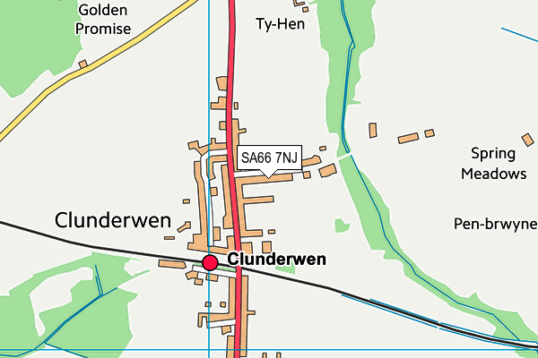 SA66 7NJ map - OS VectorMap District (Ordnance Survey)