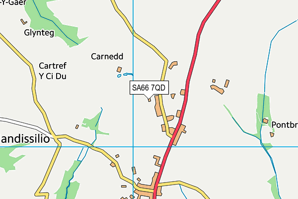 SA66 7QD map - OS VectorMap District (Ordnance Survey)