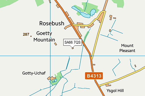 SA66 7QS map - OS VectorMap District (Ordnance Survey)
