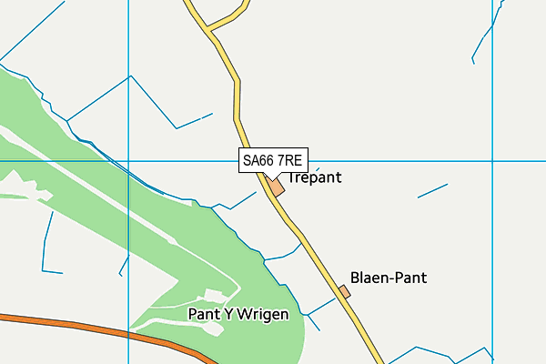 SA66 7RE map - OS VectorMap District (Ordnance Survey)